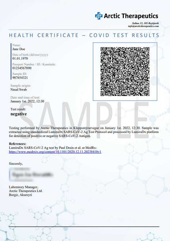 Sample Certificate Sample Certificate